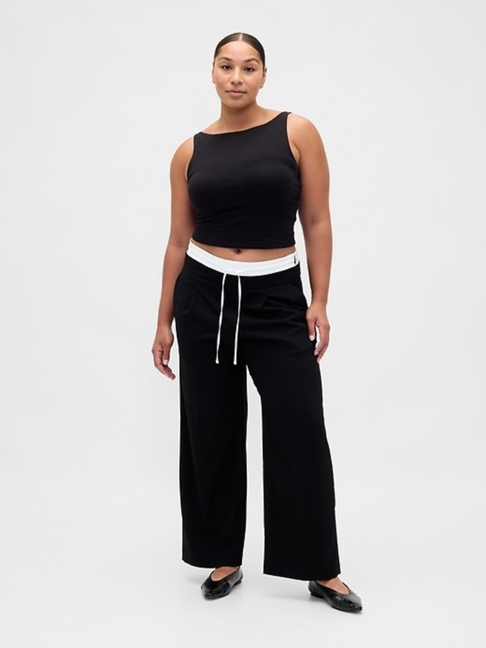 GAP Mid Rise Double-Waist Pants